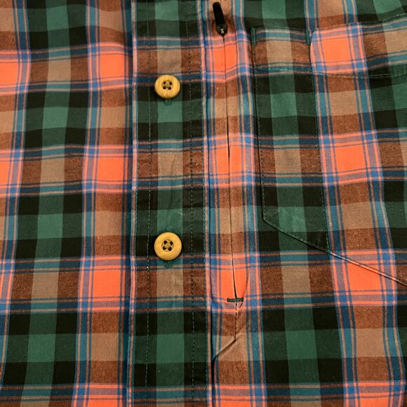 Duluth Men's XL Tall  Slim Fit Untucked Long Sleeve Button Down Plaid Shirt - Picture 4 of 7